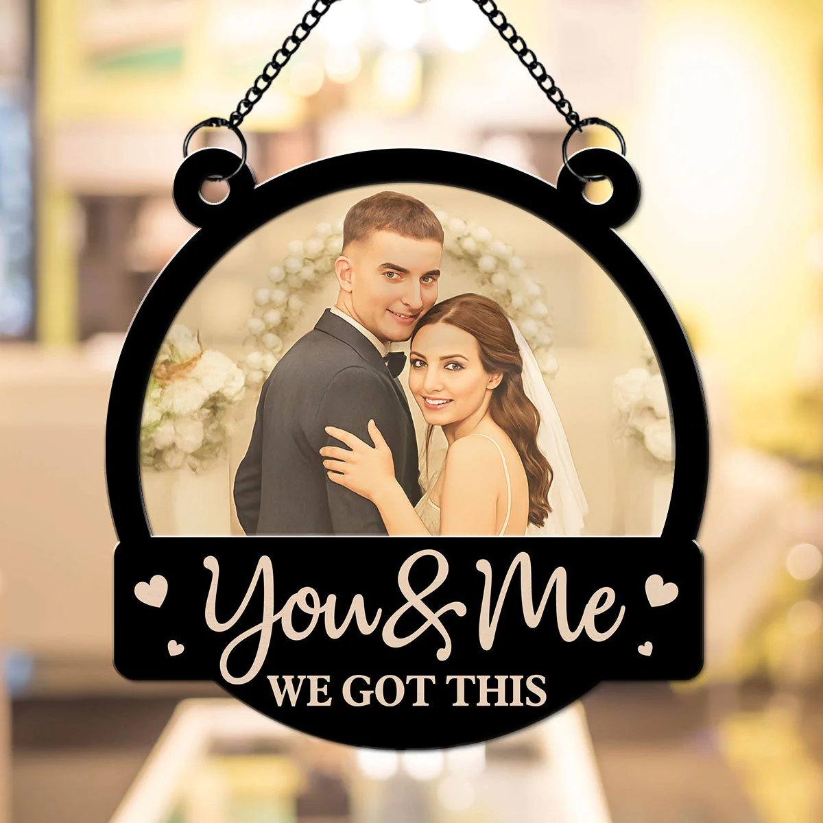 You And Me Couple - Personalized Custom Suncatcher - Image 5