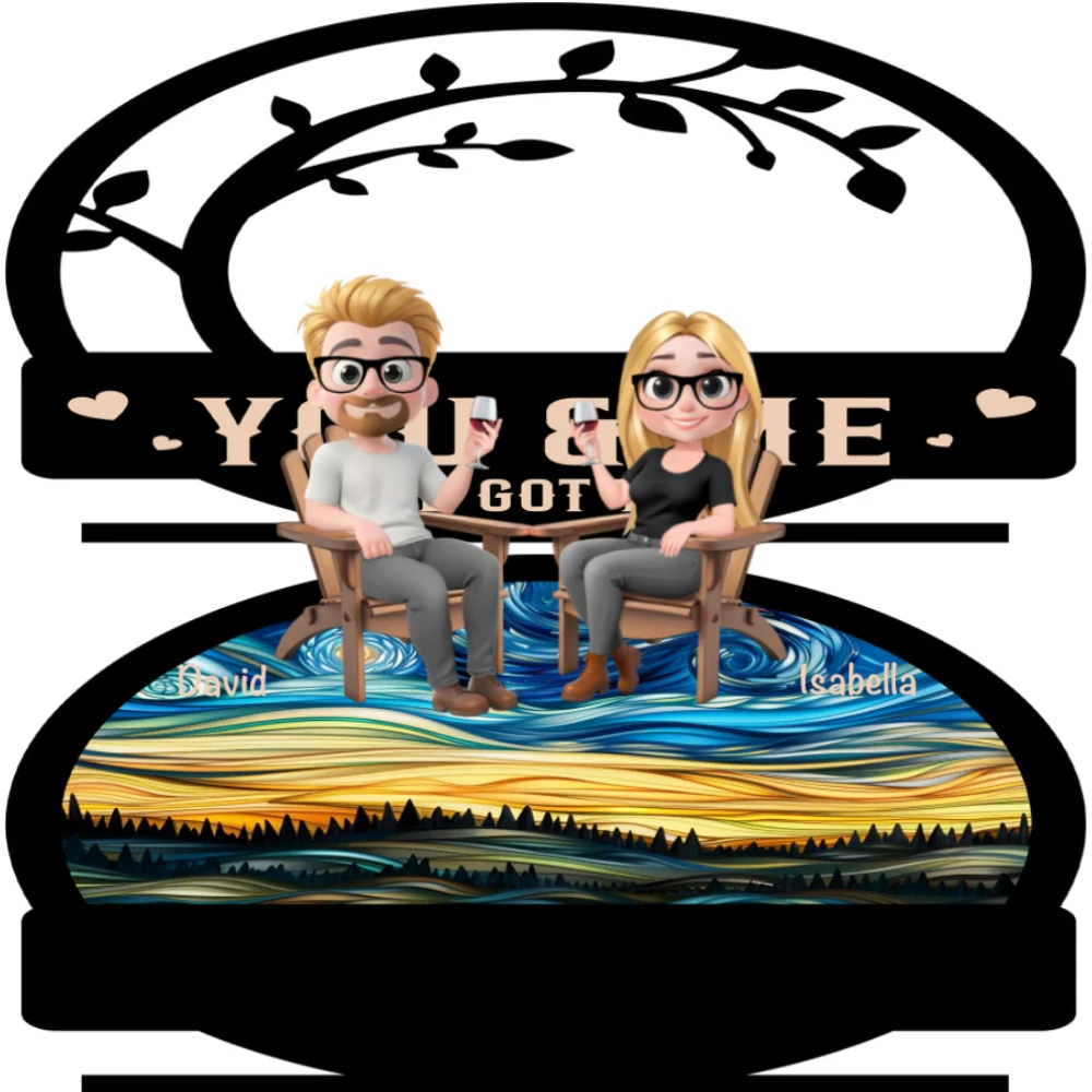 You And Me Got This - Personalized Custom 2-Layer Wood Plaque With Flat Base - Image 9