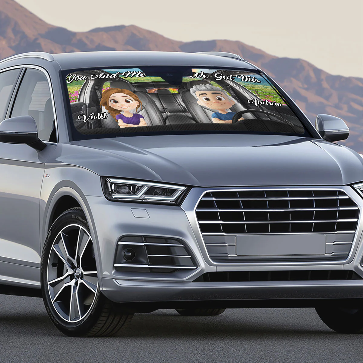 You And Me Got This - Personalized Custom Car Sunshade - Image 4