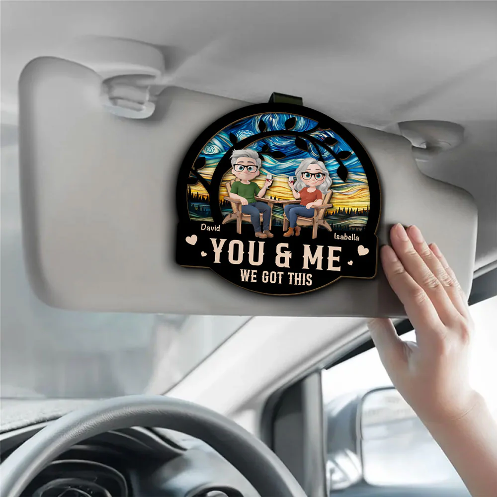 You And Me Got This - Personalized Custom Car Visor Clip - Image 3