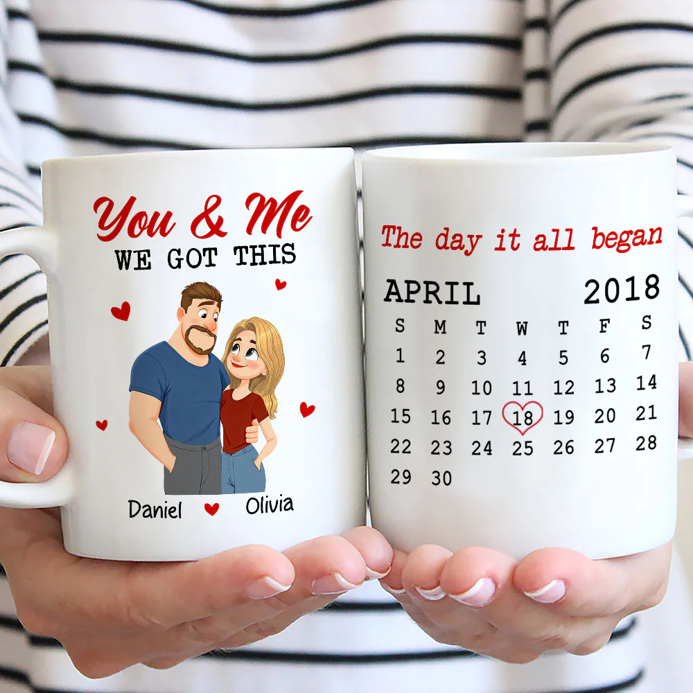 You And Me Got This - Personalized Custom Coffee Mug - Image 3