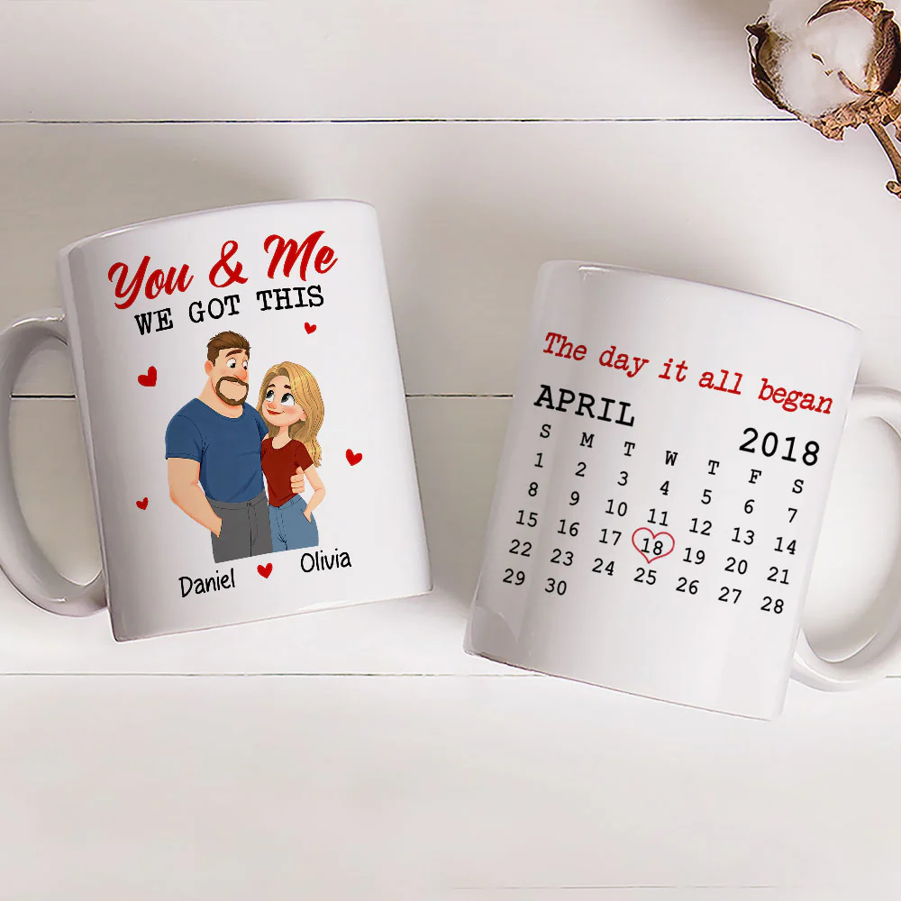 You And Me Got This - Personalized Custom Coffee Mug - Image 4