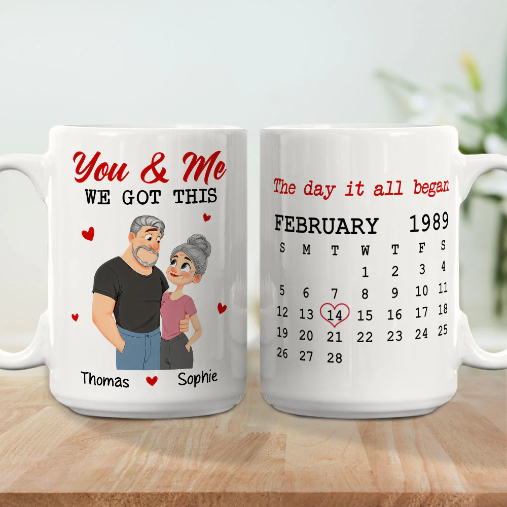 You And Me Got This - Personalized Custom Coffee Mug - Image 5