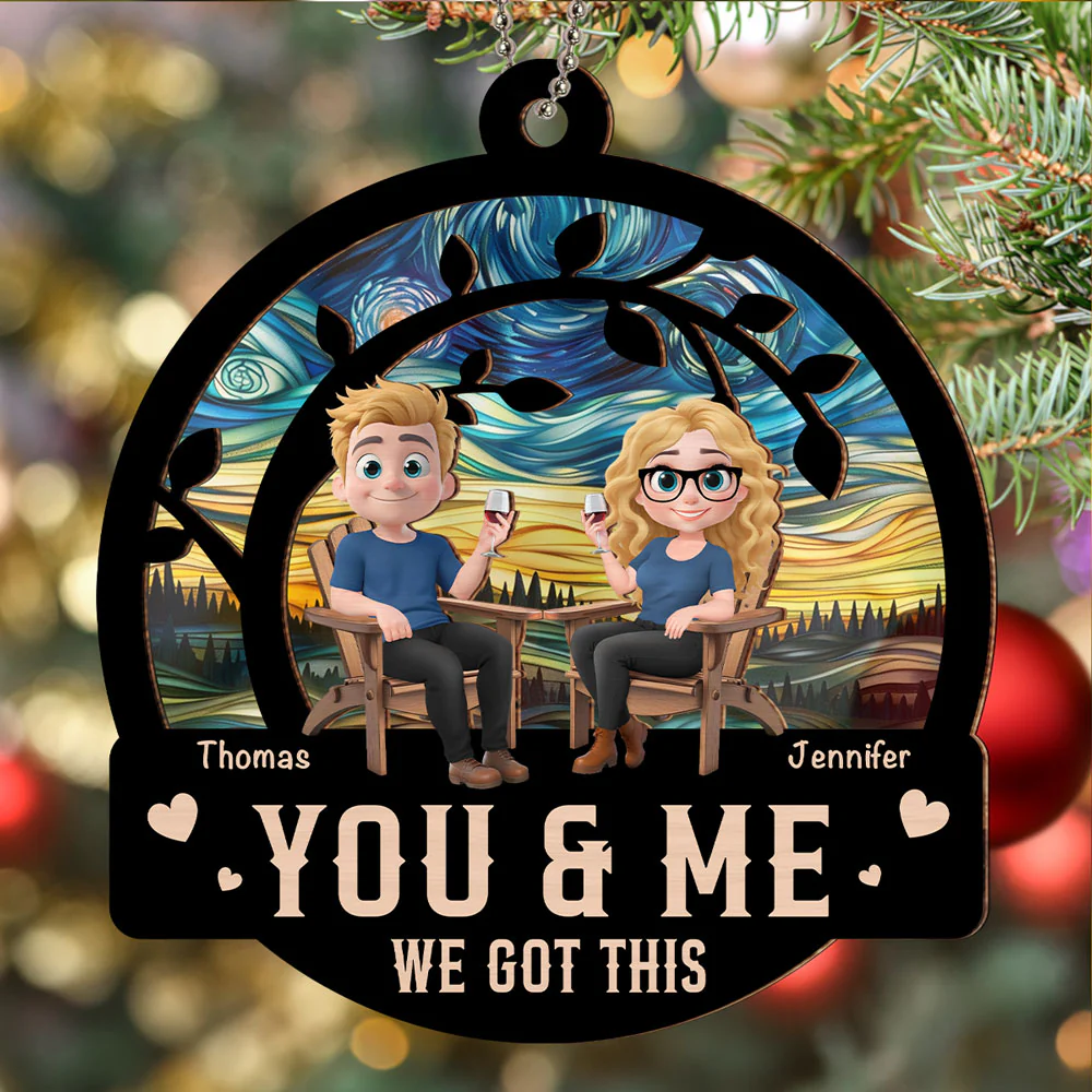 You And Me Got This - Personalized Custom Suncatcher Ornament - Image 4