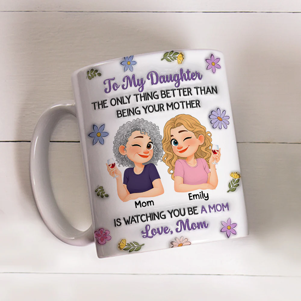 You And Me Linked Together - Personalized Custom 3D Inflated Effect Mug - Image 4