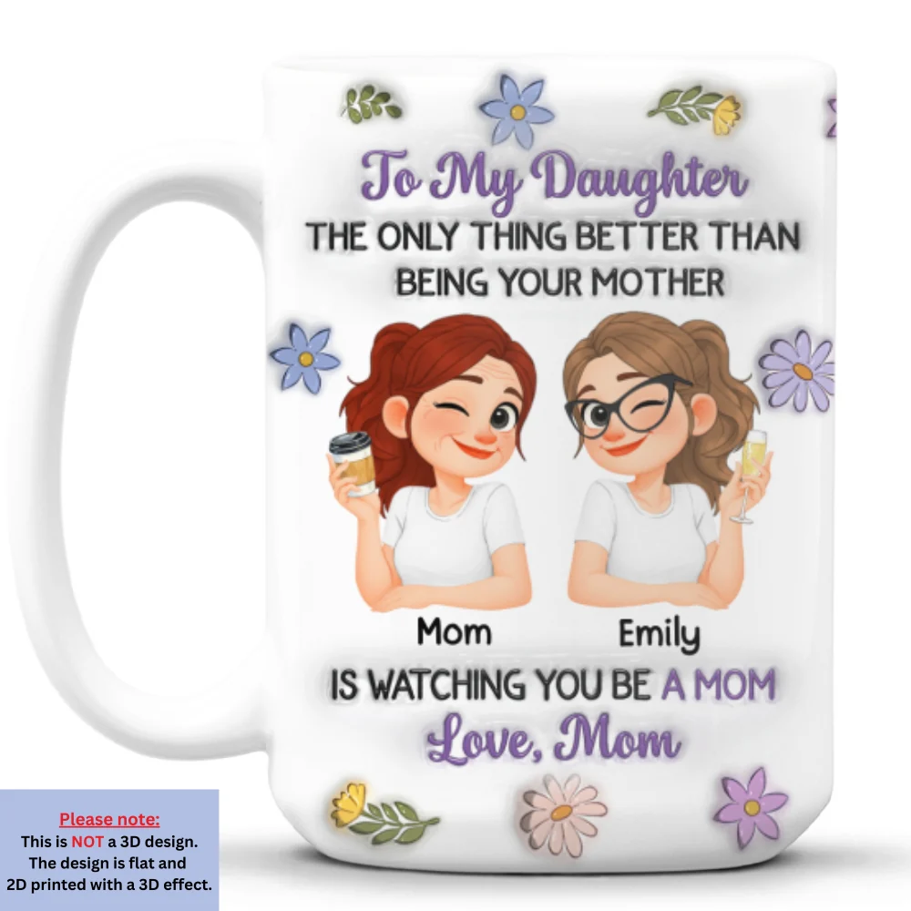 You And Me Linked Together - Personalized Custom 3D Inflated Effect Mug - Image 9