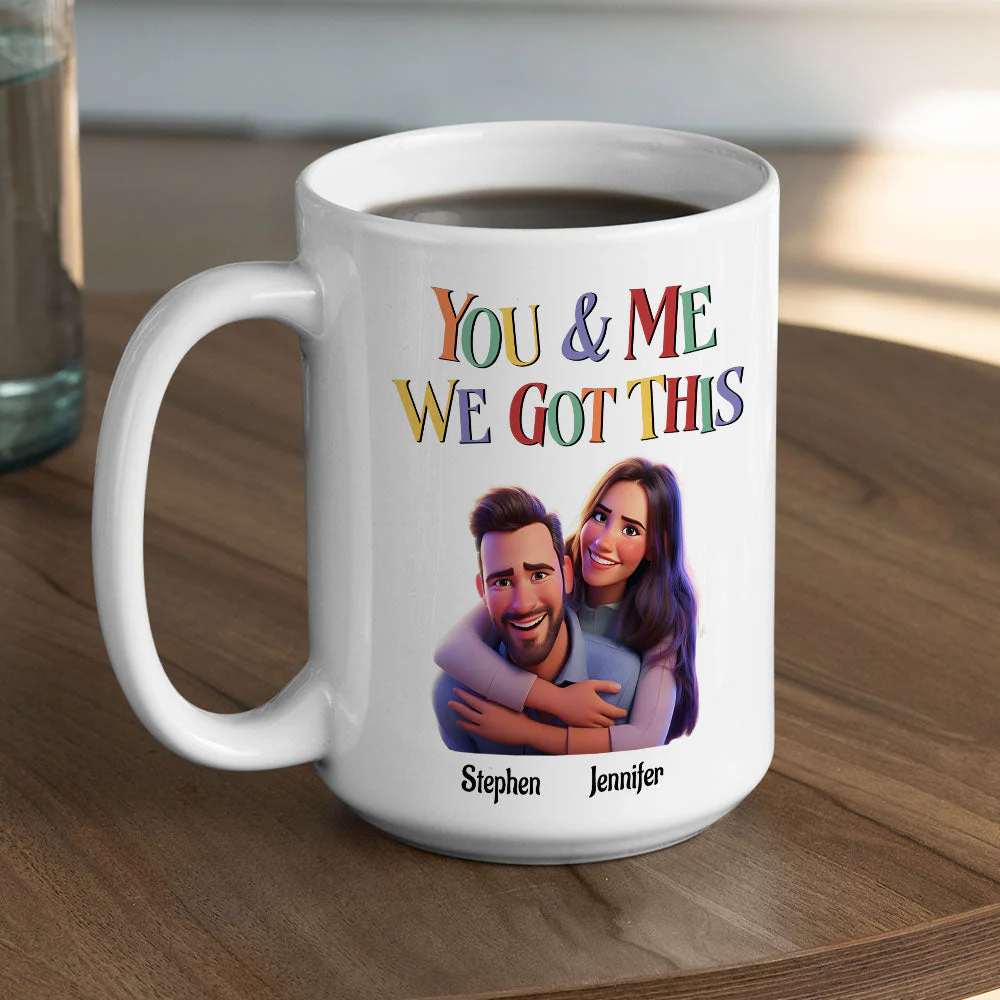 You And Me - Personalized Custom Coffee Mug - Image 5