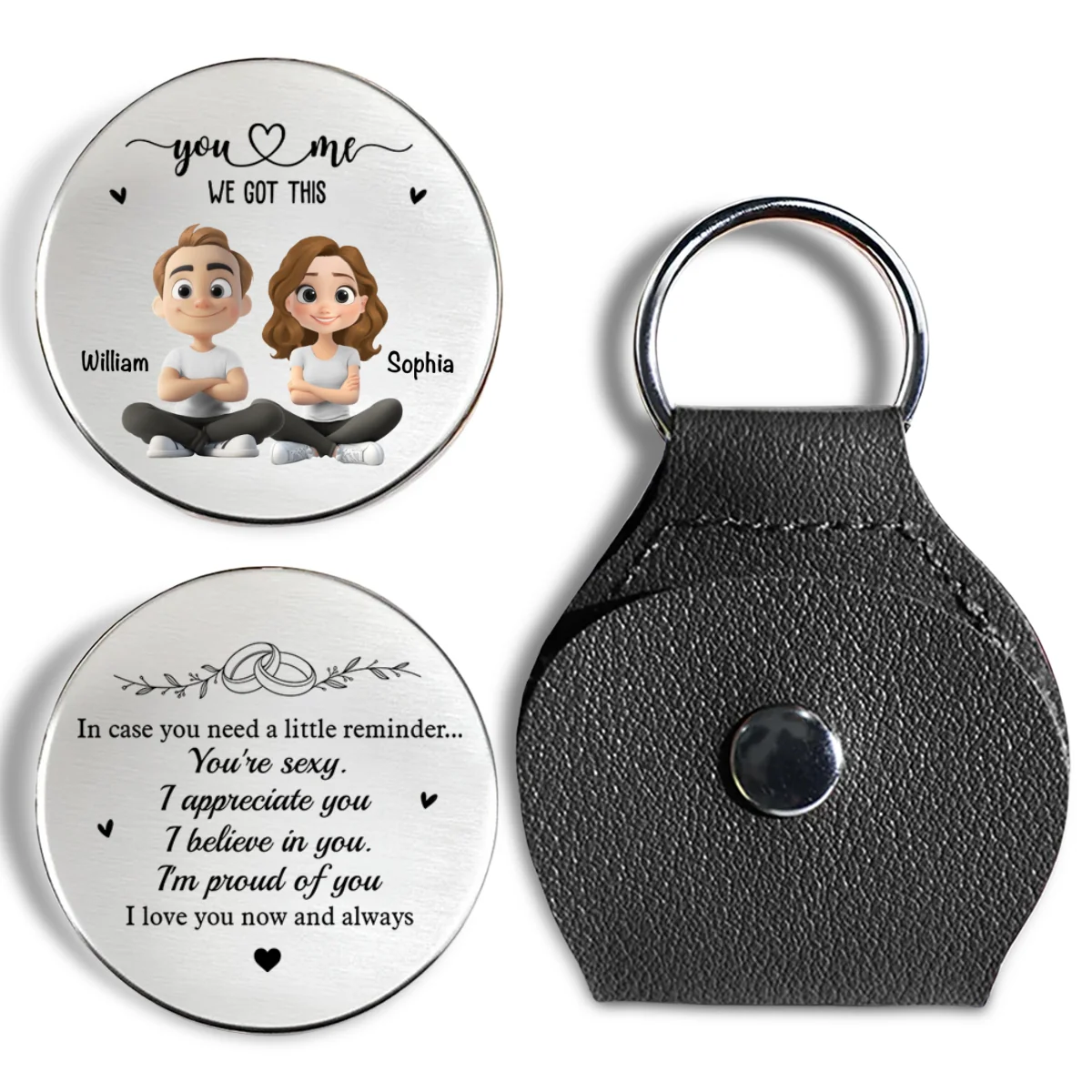 You And Me Together We Got This - Personalized Custom Pocket Hug - Image 7