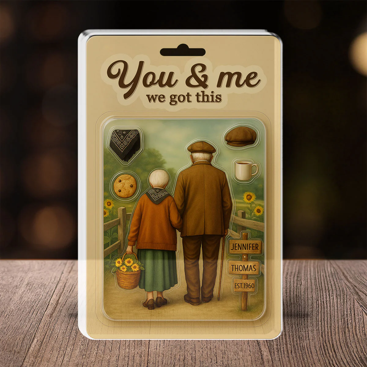 You And Me We Got This - Personalized Custom Acrylic Plaque - Image 2