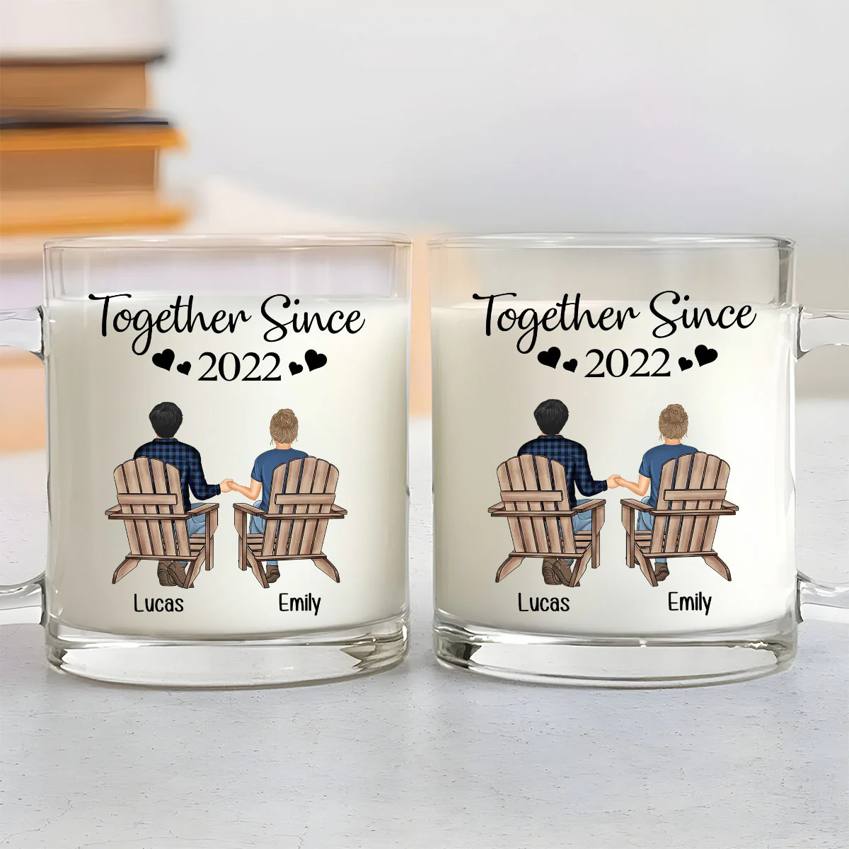 You And Me We Got This - Personalized Custom Glass Mug - Image 3