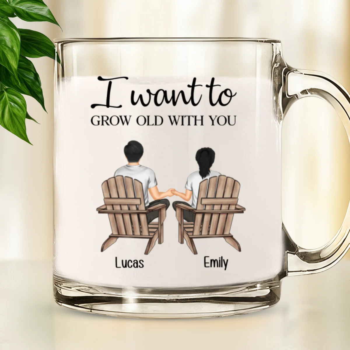 You And Me We Got This - Personalized Custom Glass Mug - Image 6