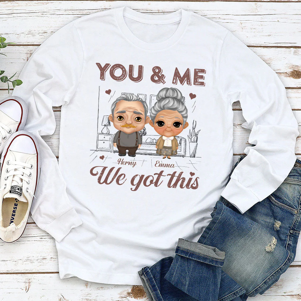 You And Me - Personalized Custom Long Sleeve T-shirt - Image 2