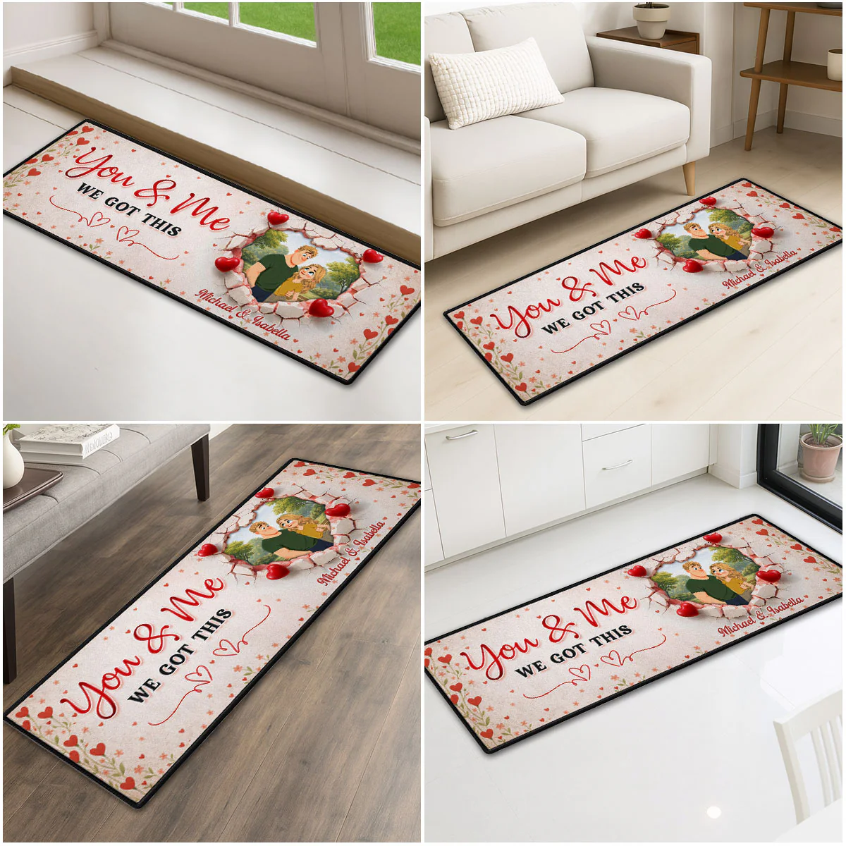 You And Me We Got This - Personalized Custom Runner Rug - Image 2