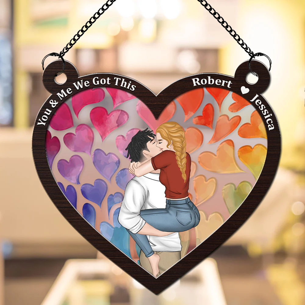 You And Me We Got This - Personalized Custom Suncatcher - Image 3