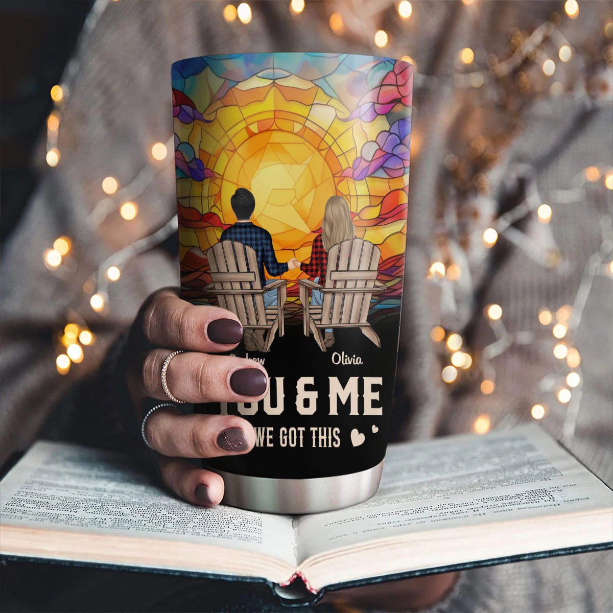 You And Me We Got This - Personalized Custom Tumbler - Image 2