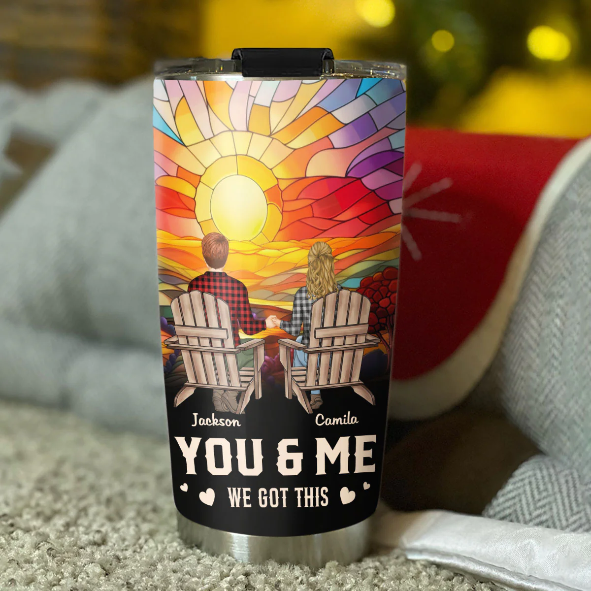 You And Me We Got This - Personalized Custom Tumbler - Image 5