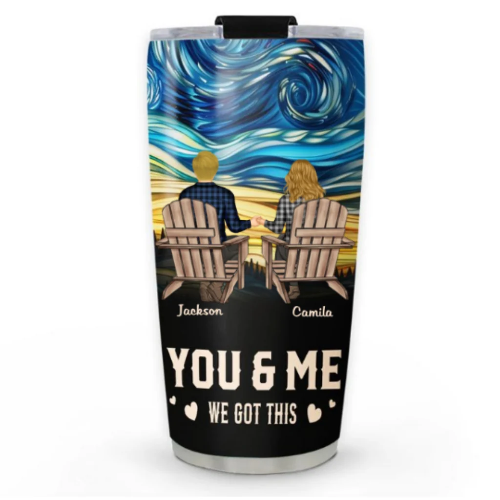 You And Me We Got This - Personalized Custom Tumbler - Image 6