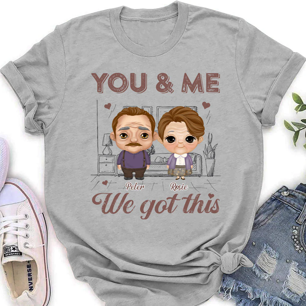 You And Me - Personalized Custom Women's T-shirt - Image 2