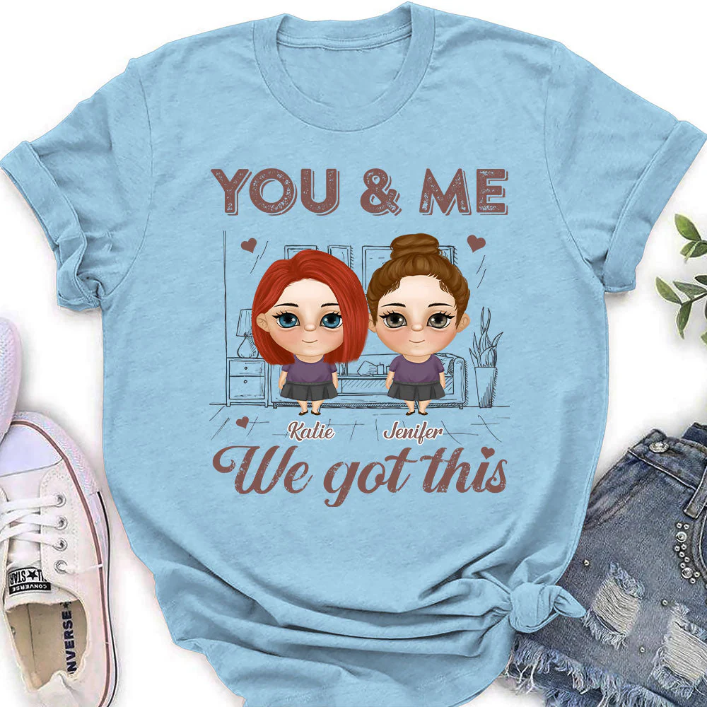 You And Me - Personalized Custom Women's T-shirt - Image 3