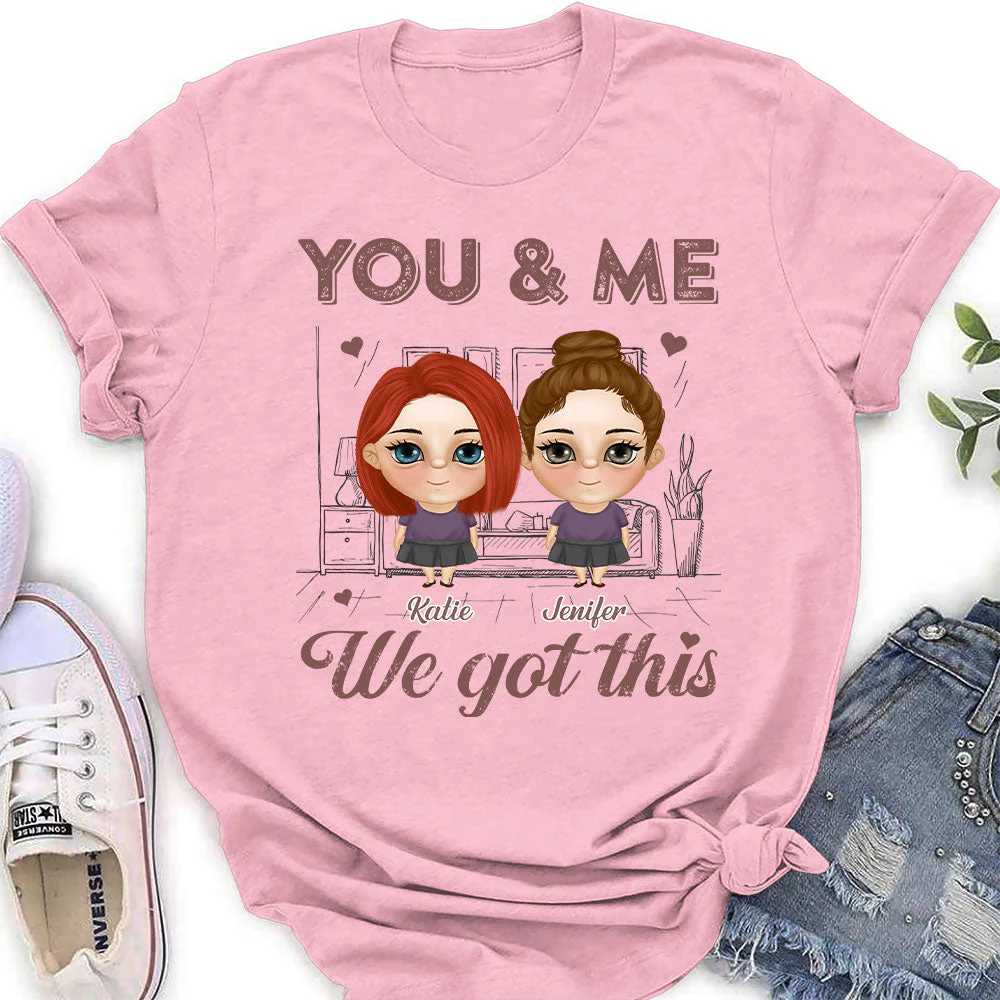 You And Me - Personalized Custom Women's T-shirt - Image 4