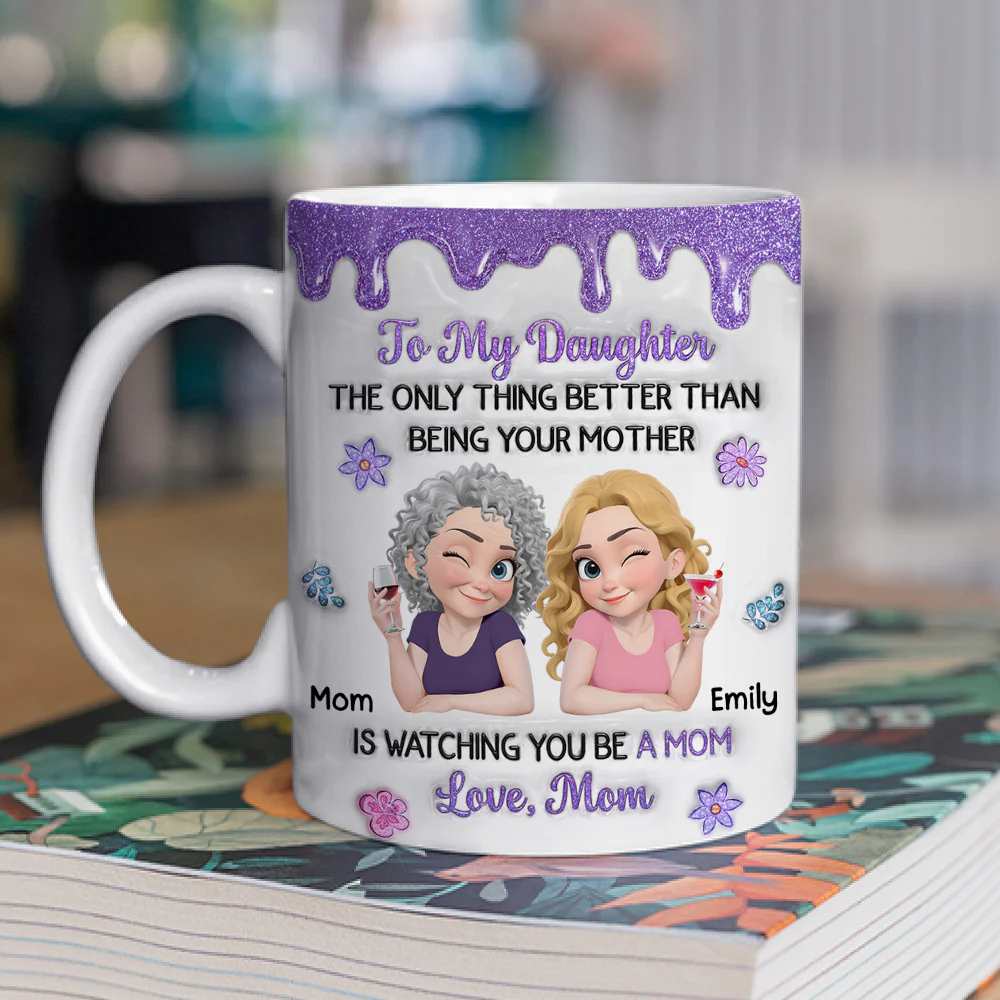 You And Your Kids - Personalized Custom 3D Inflated Effect Mug - Image 2