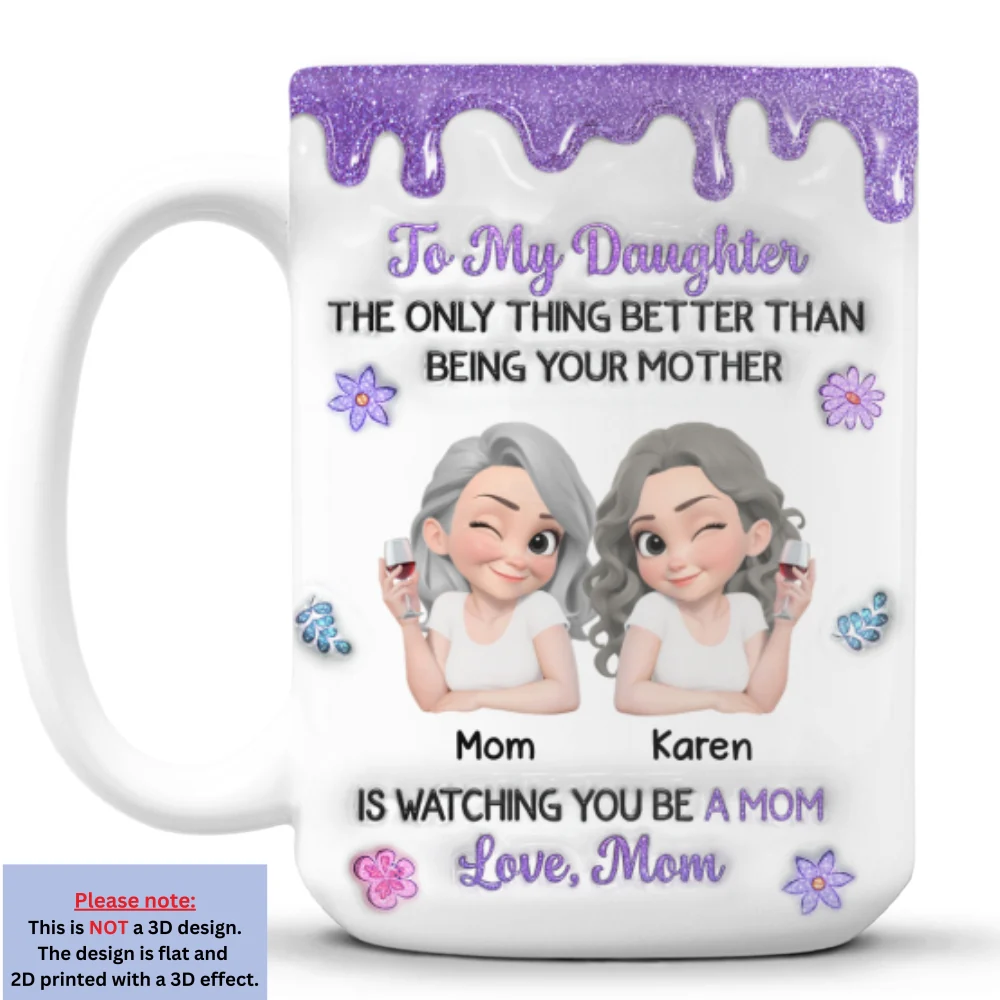 You And Your Kids - Personalized Custom 3D Inflated Effect Mug - Image 7