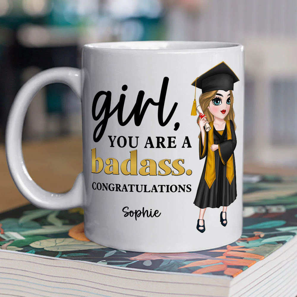 You Are A Badass - Personalized Custom Coffee Mug - Image 3