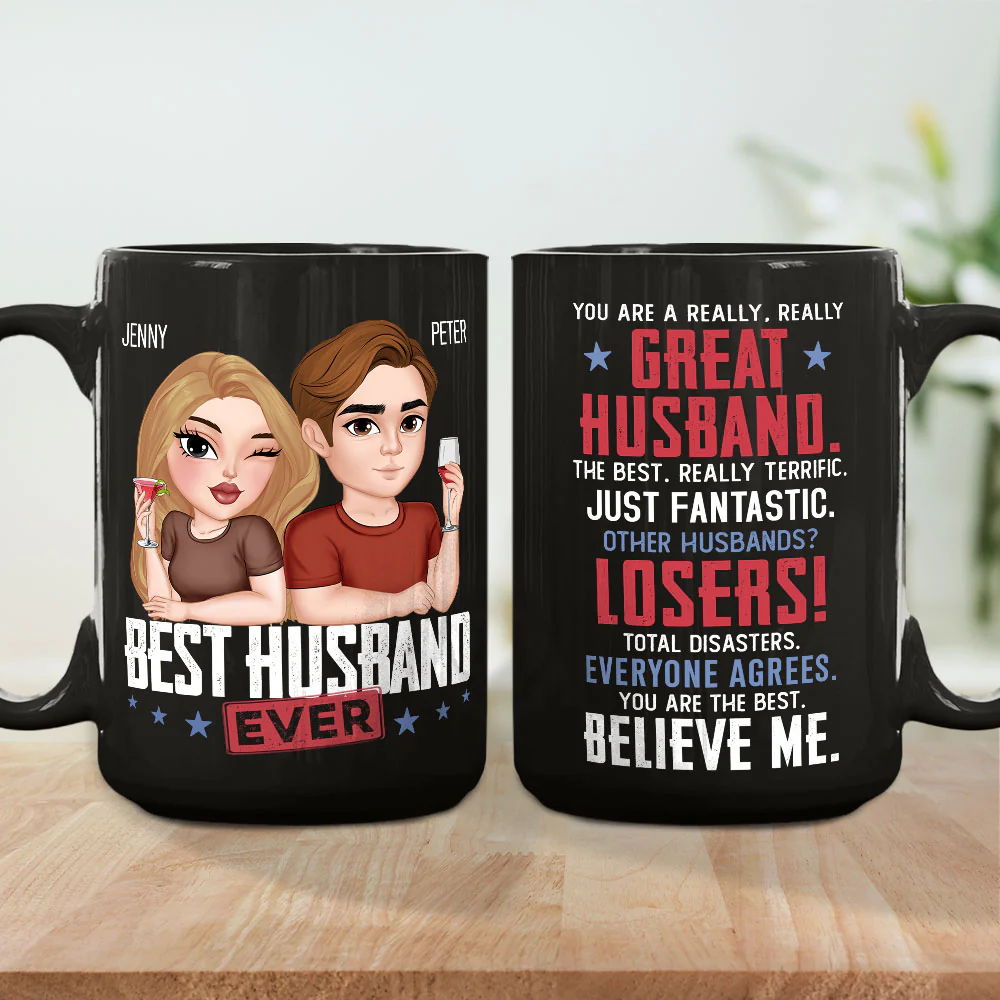 You Are A Really Really Great Husband - Personalized Custom Coffee Mug - Image 4