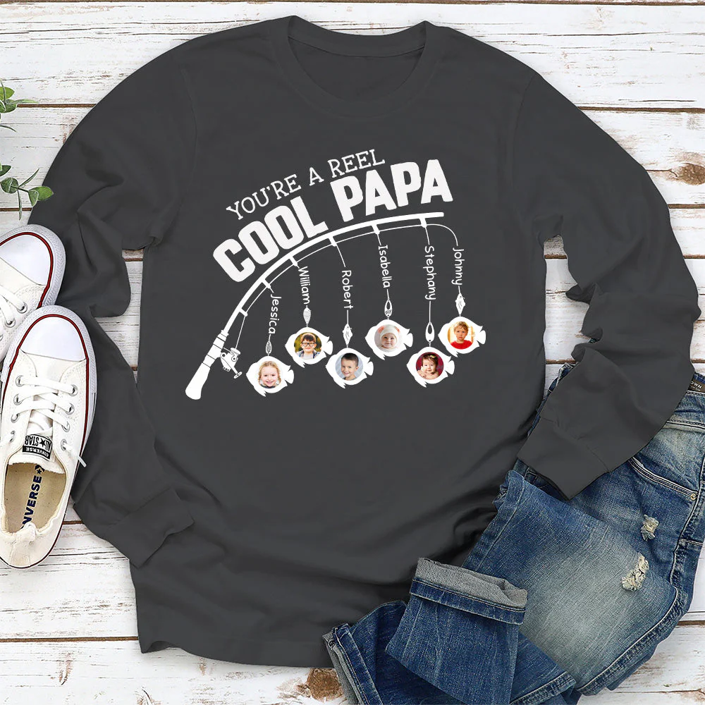 You Are A Reel Cool Grandpa - Personalized Custom Shirt - Image 4