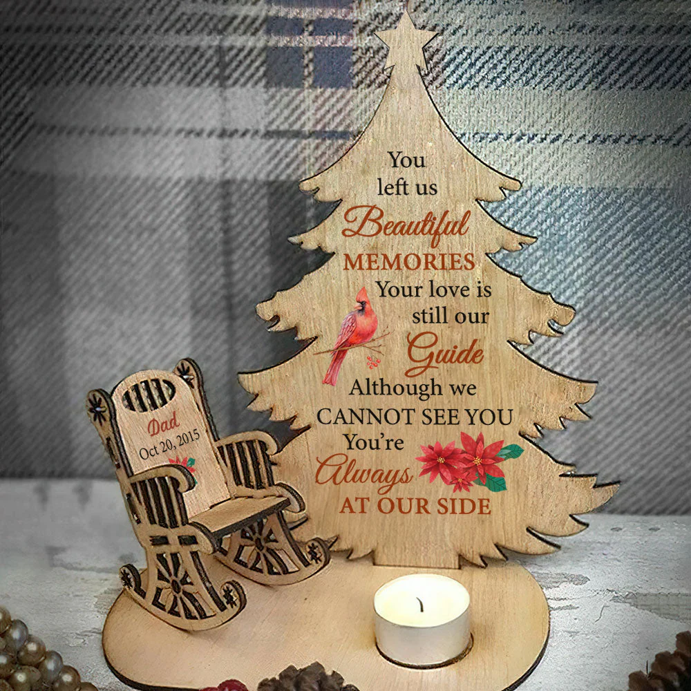 You Are Always At Our Side - Personalized Custom Candle Holder - Image 4