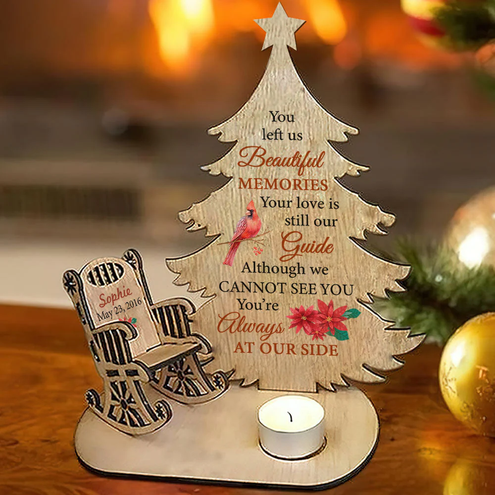 You Are Always At Our Side - Personalized Custom Candle Holder - Image 5