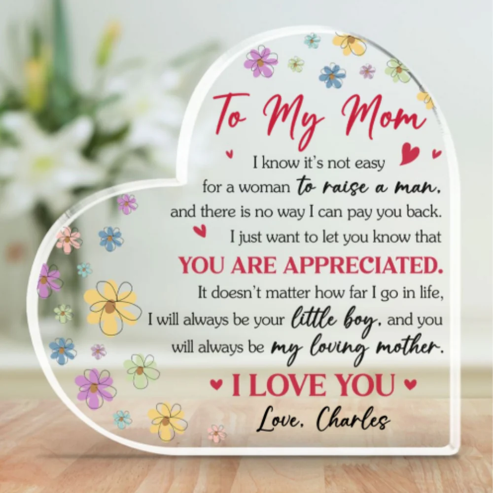 You Are Always My Loving Mom - Personalized Custom Acrylic Plaque - Image 6
