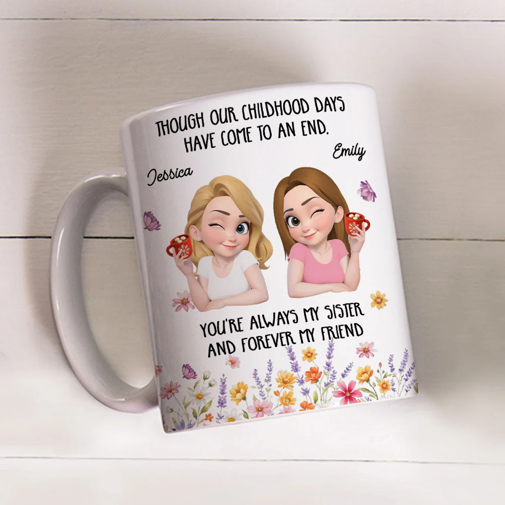 You Are Always My Sister - Personalized Custom Coffee Mug - Image 5