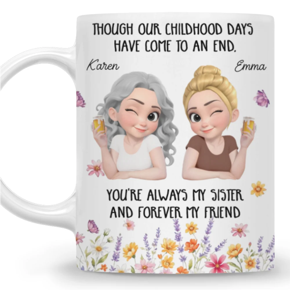 You Are Always My Sister - Personalized Custom Coffee Mug - Image 7