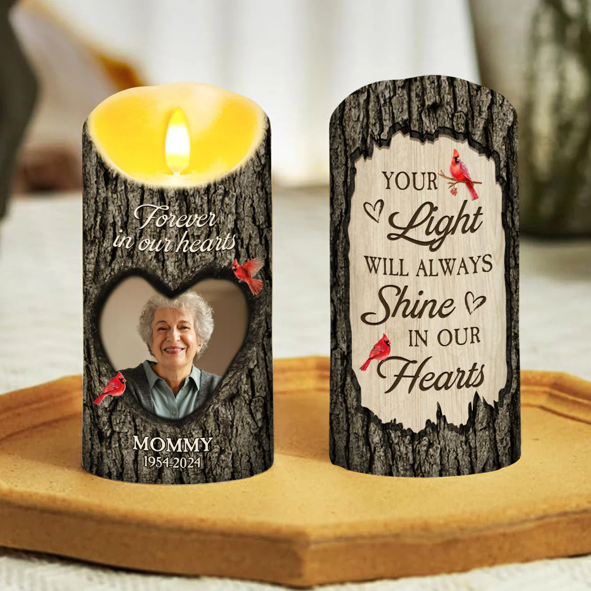 You Are Always On My Mind - Personalized Custom LED Candle - Image 6