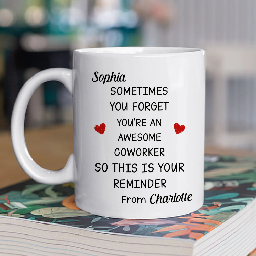 You Are An Awesome Coworker - Personalized Custom Coffee Mug - Image 2