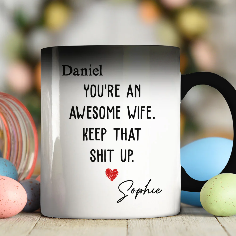 You Are An Awesome Wife - Personalized Custom Color Changing Mug - Image 2