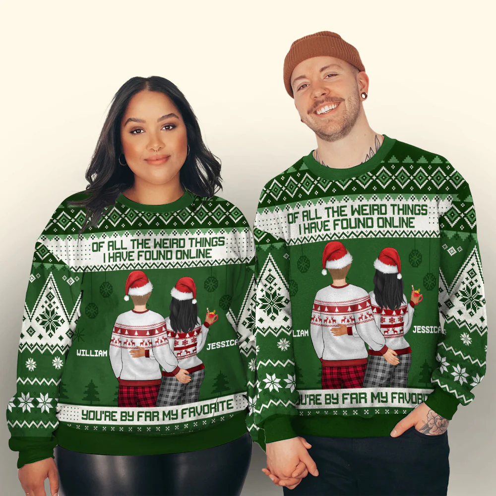 You Are By Far My Favorite - Personalized Custom All-Over-Print Sweatshirt - Image 2