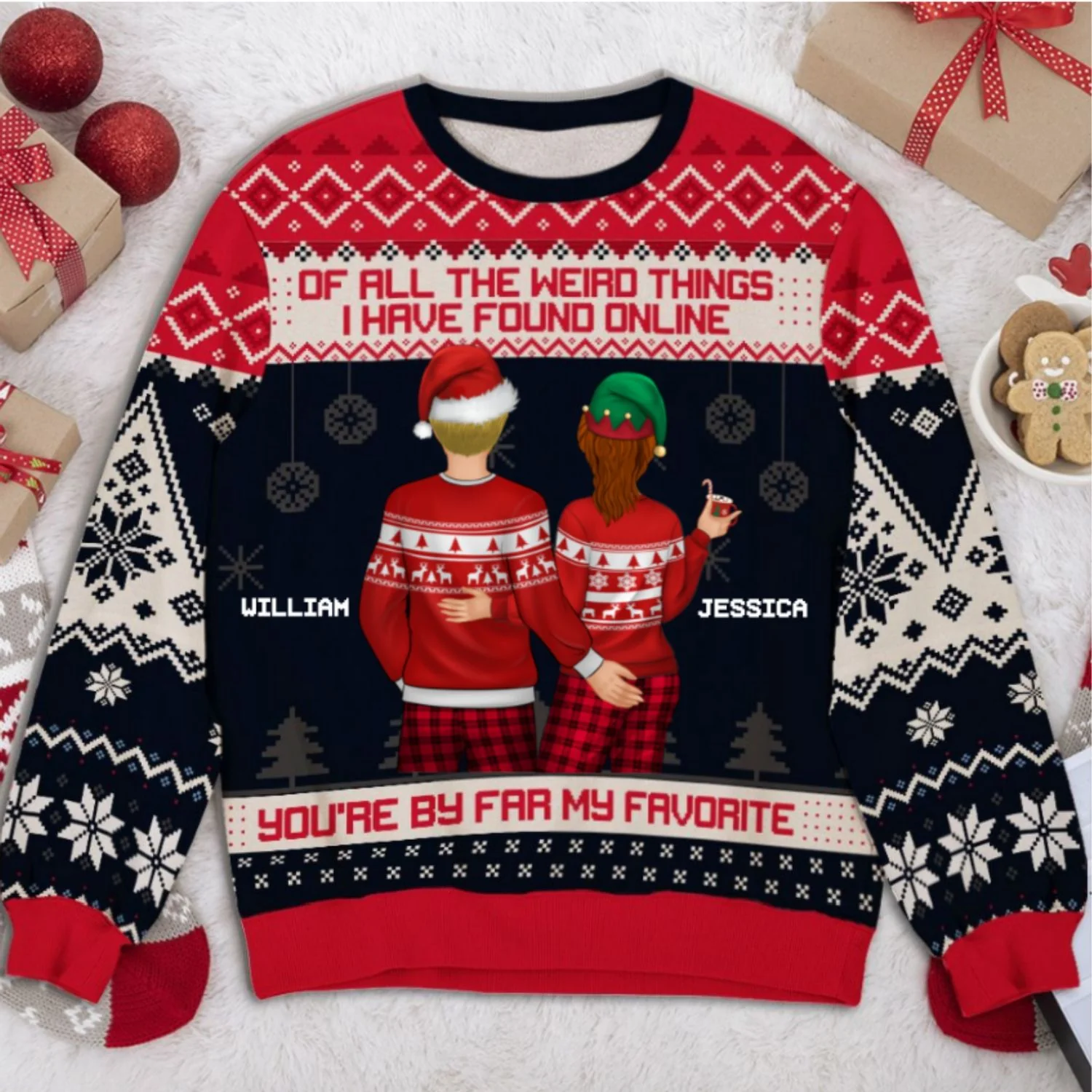 You Are By Far My Favorite - Personalized Custom All-Over-Print Sweatshirt - Image 4