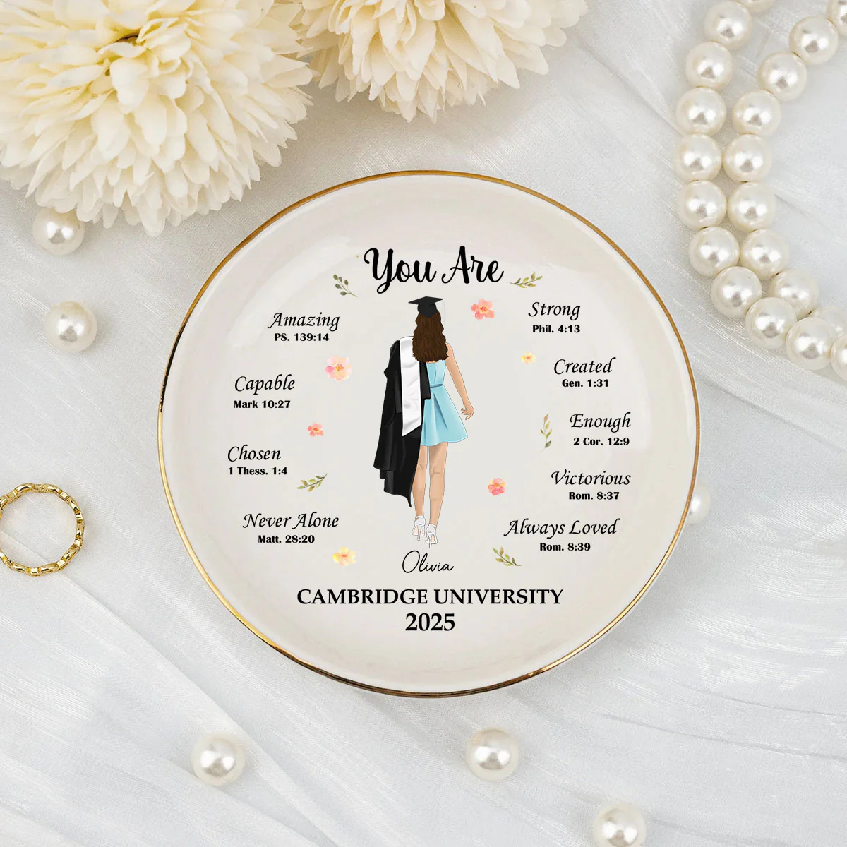 You Are Chosen - Personalized Custom Jewelry Dish - Image 2