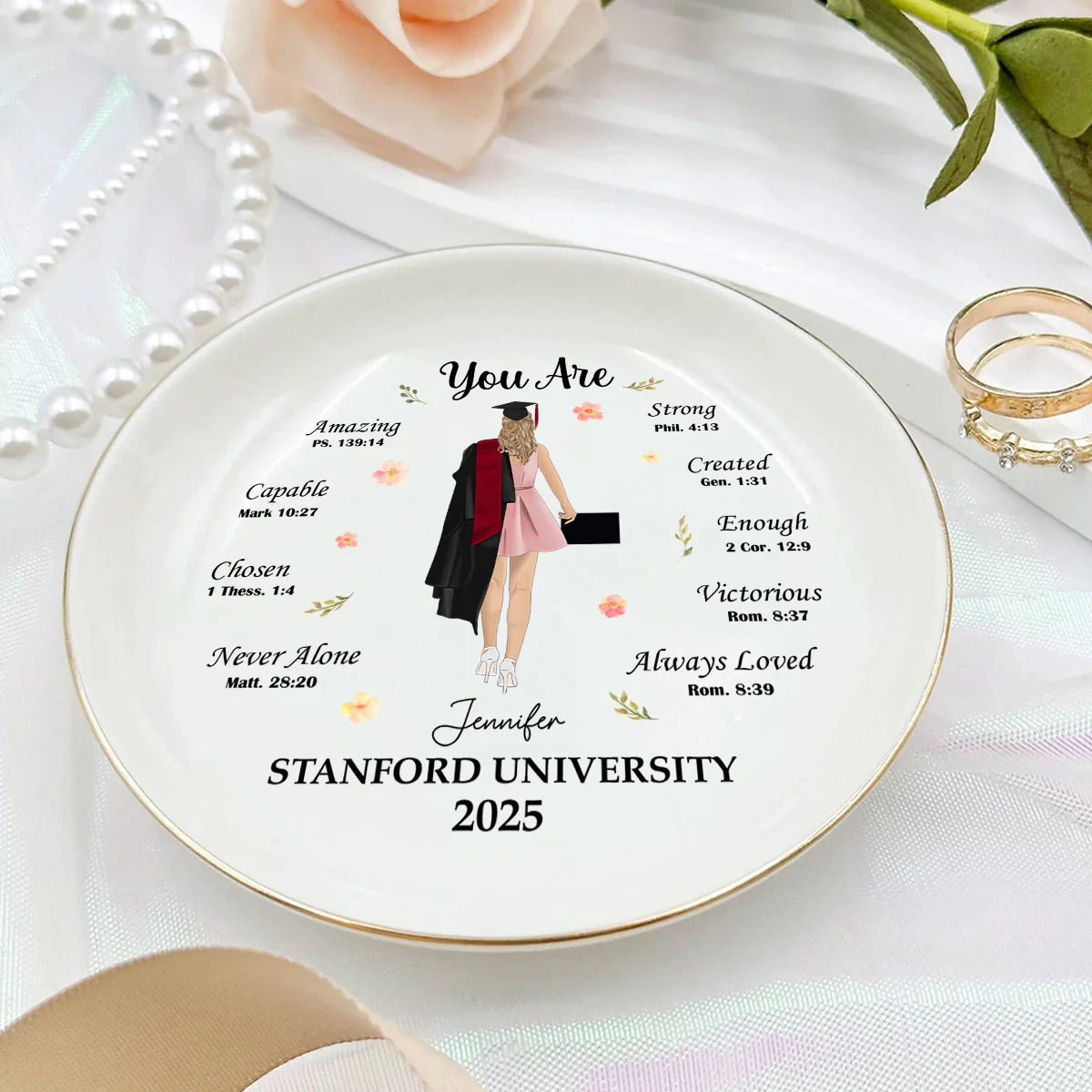 You Are Chosen - Personalized Custom Jewelry Dish - Image 3