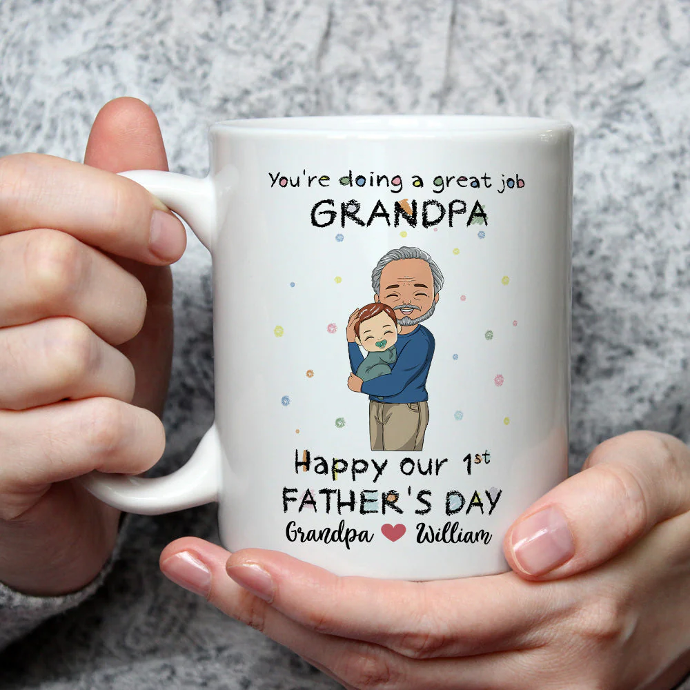 You Are Doing A Great Job Dad - Personalized Custom Coffee Mug - Image 3