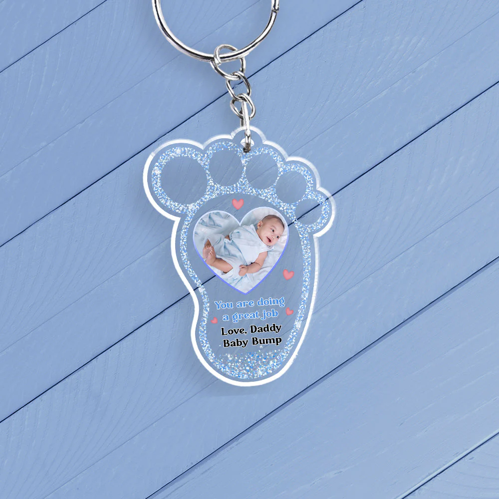 You Are Doing A Great Job - Personalized Custom Acrylic Keychain - Image 4