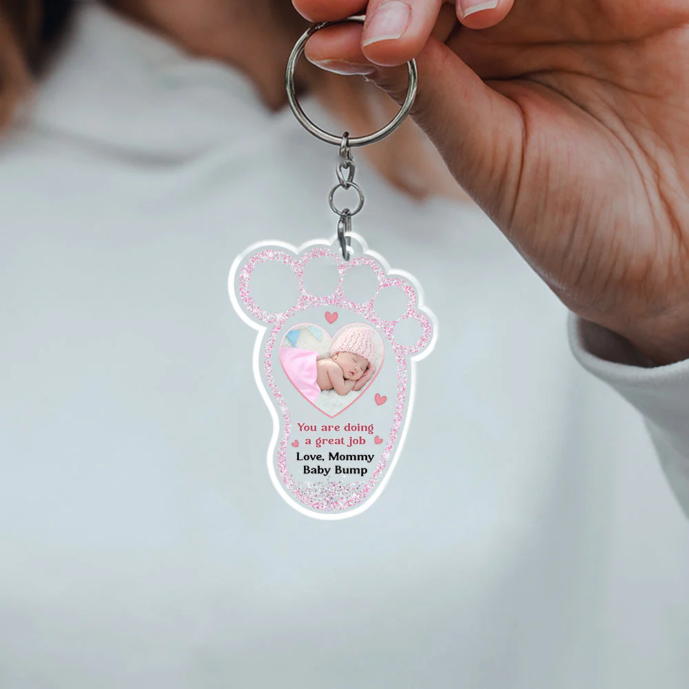 You Are Doing A Great Job - Personalized Custom Acrylic Keychain - Image 5