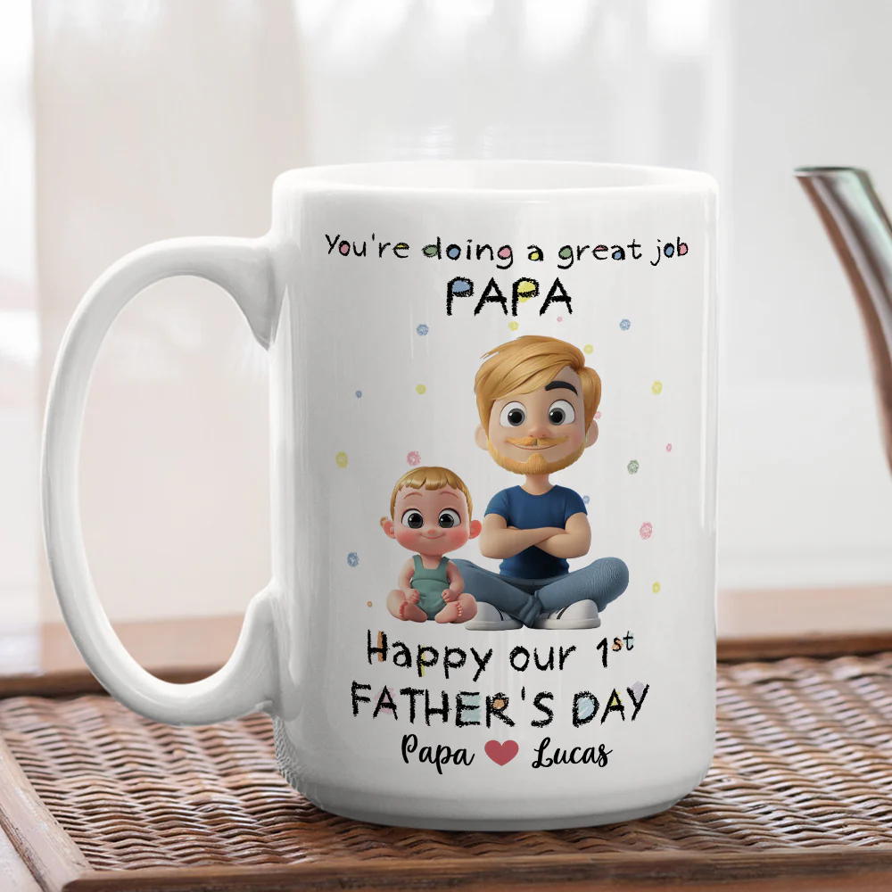 You Are Doing A Great Job - Personalized Custom Coffee Mug - Image 4