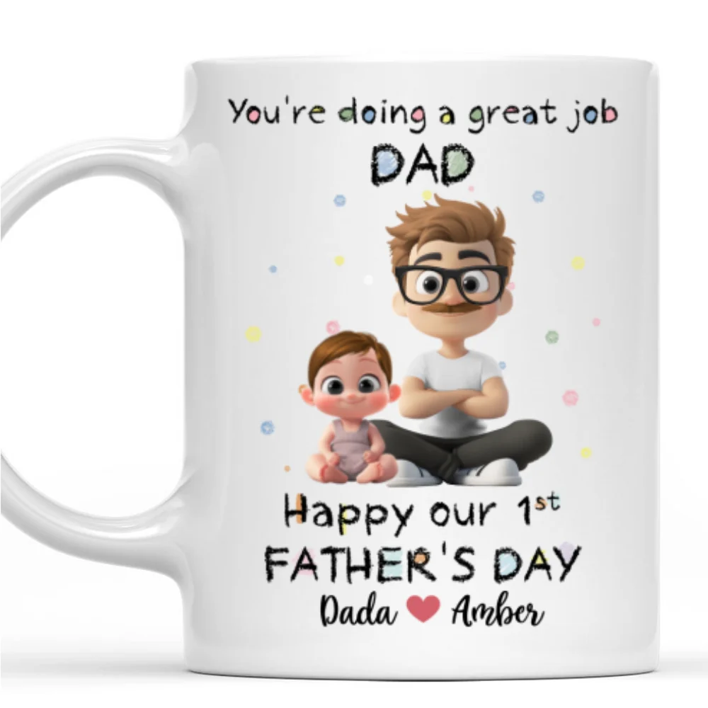 You Are Doing A Great Job - Personalized Custom Coffee Mug - Image 7