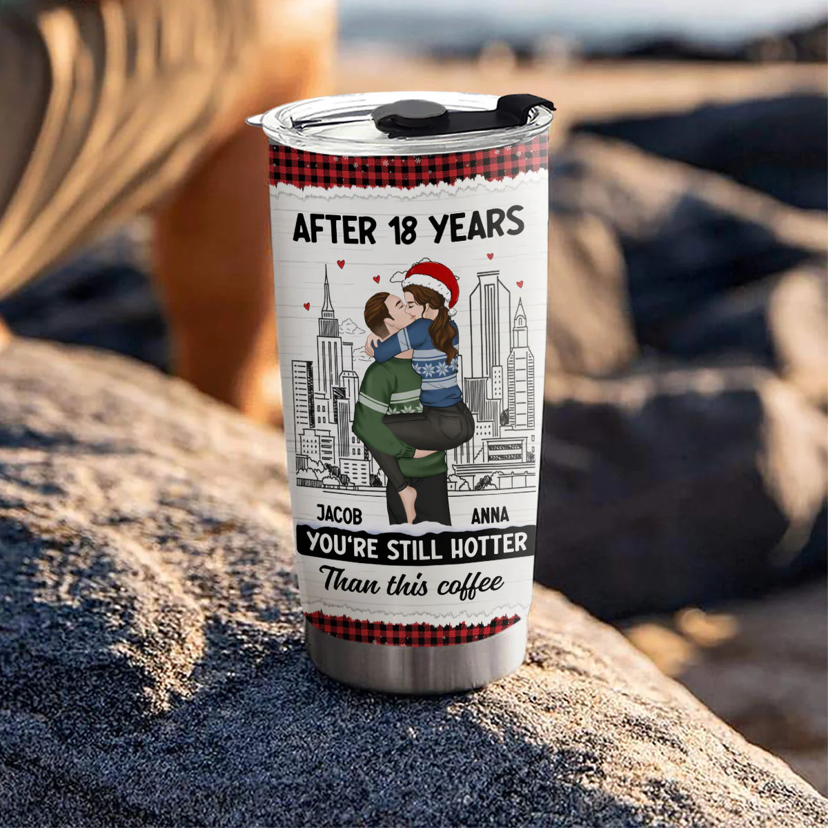 You Are Hotter Than Coffee - Personalized Custom Tumbler - Image 3