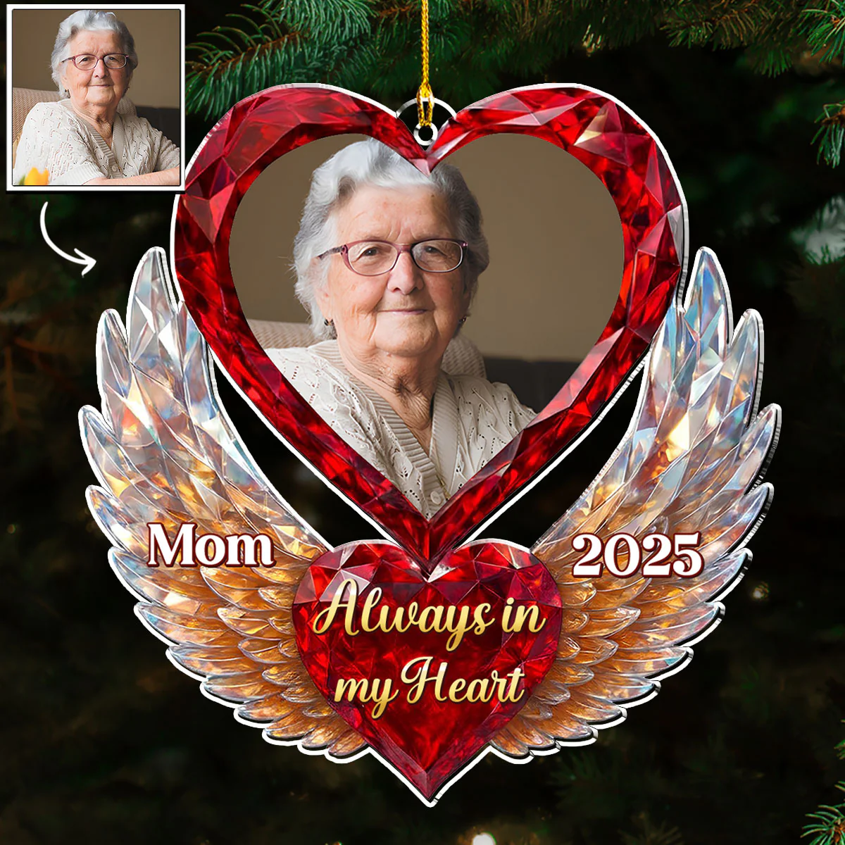 You Are In My Heart - Personalized Custom Acrylic Ornament