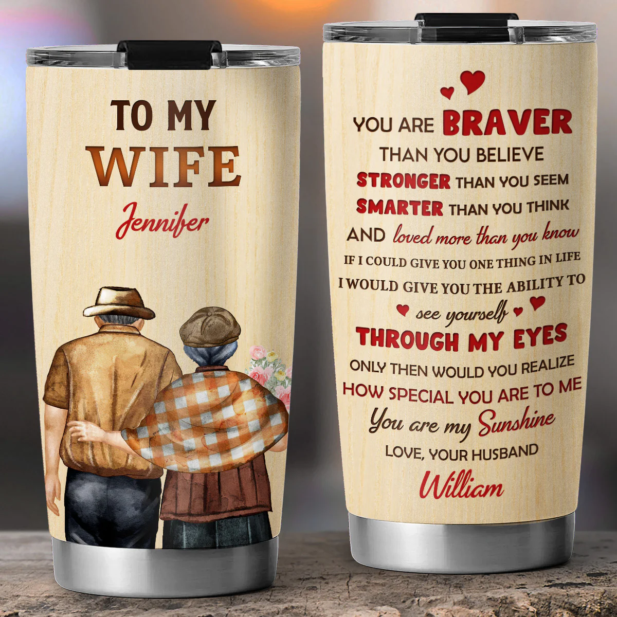 You Are Loved - Personalized Custom Tumbler - Image 4