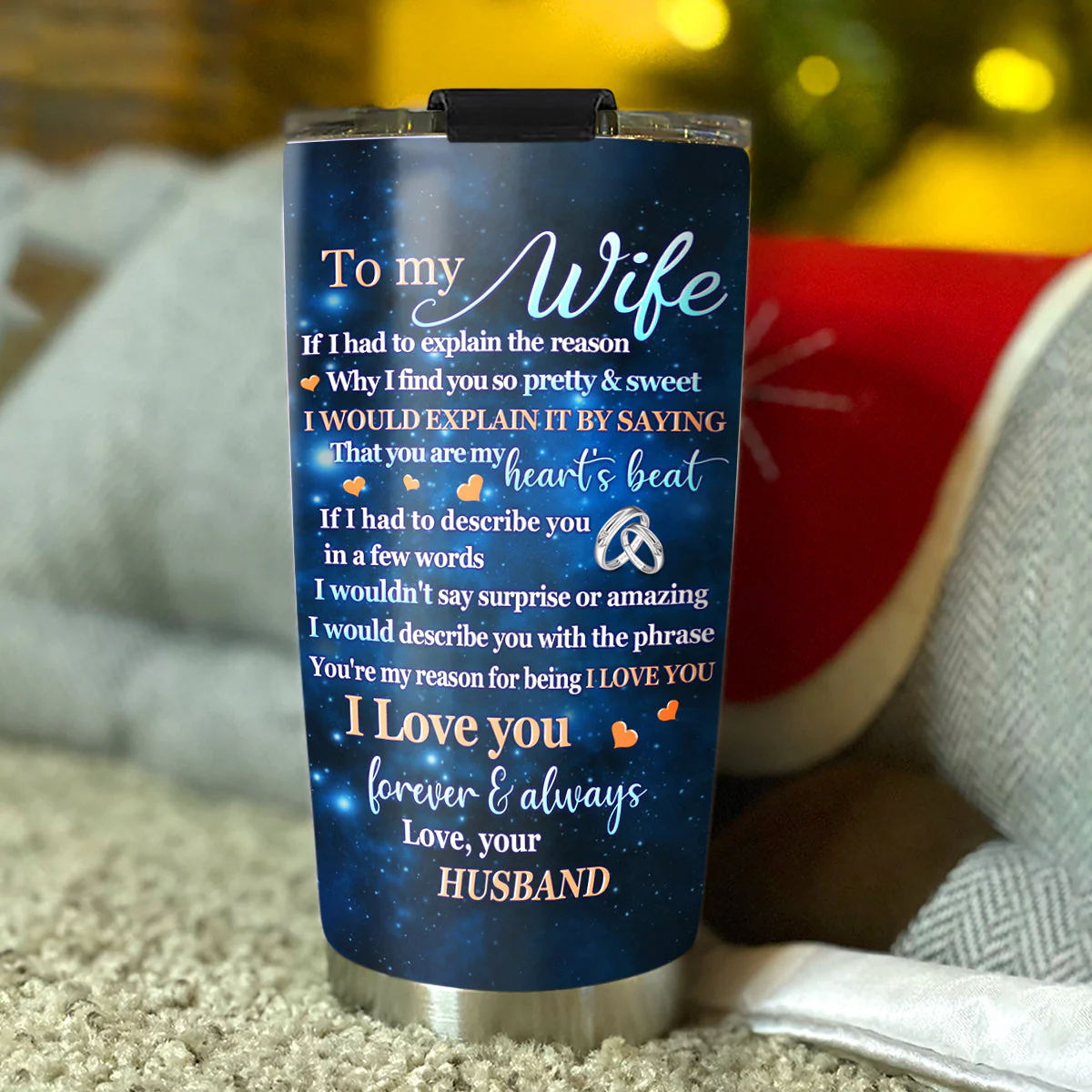 You Are Mine - Personalized Custom Tumbler - Image 4
